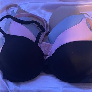 Elegant Women's Intimates Set - Black, Pink, Gray, and Tan